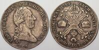 Haus Habsburg 1/2 Kronentaler Josef II. 1765-1790. -