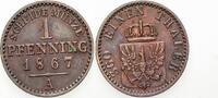 Preußen 1 Pfennig Wilhelm I. 1861-1888. -