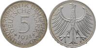 5 Mark Kursm&uuml;nzen 5 Deutsche Mark 1974 F Bundesrepublik Deutschland Pati... 233.87 元  ＋  97.45 元 运费