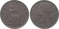 Gro&szlig;britannien Farthing 1861 Victoria 1837-1901. Wz. Rdf., sehr sch&ouml;n 77.96 元  ＋  77.96 元 运费