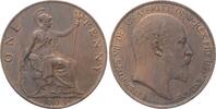 Gro&szlig;britannien 1 Penny 1903 Edward VII. 1901-1910. Patina, fast vorz&uuml;gli... 233.87 元  ＋  97.45 元 运费