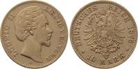 Bayern 10 Mark 1875 D Ludwig II. 1864-1886. Sehr sch&ouml;n 4,092.81 元  ＋  113.04 元 运费