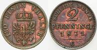 Preußen 2 Pfennig Wilhelm I. 1861-1888. -