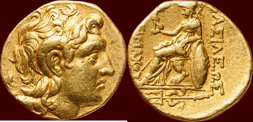 AV Stater 305-281 BC v. Chr. KINGDOM OF THRACE - LYSIMACHOS, 305-281 BC - Byzantion vf+ / vf