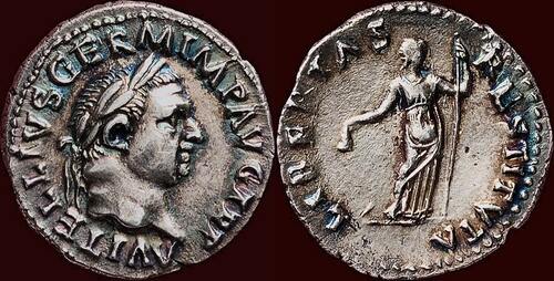 Münzen AR Denarius VITELLIUS, 2 jan.-20 dec.69 - Rome