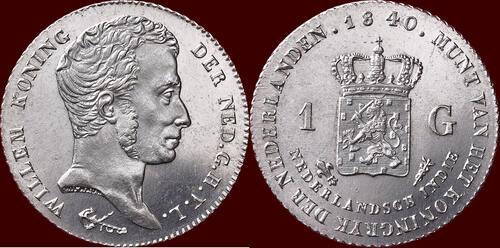 1 Gulden 1840 NEDERLAND (NETHERLANDS, KINGDOM) - NEDERLANDS OOST-INDIË (DUTCH EAST INDIES) - WILLEM 