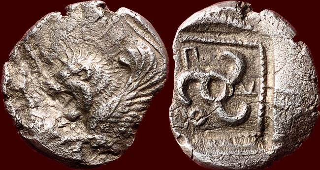 C bc v. Greece first Coin Lion.