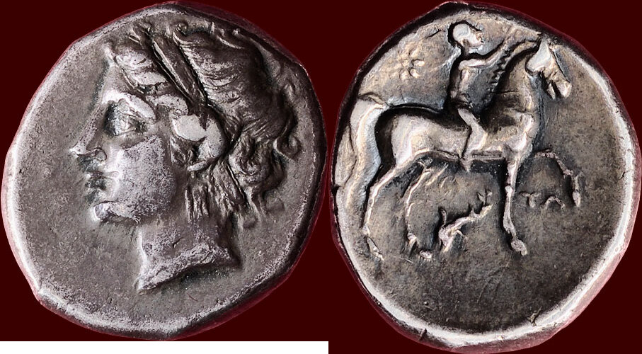 Didrachm 281-228 BC v. Chr. CALABRIA, TARAS (TARENTUM) - CAMPANO