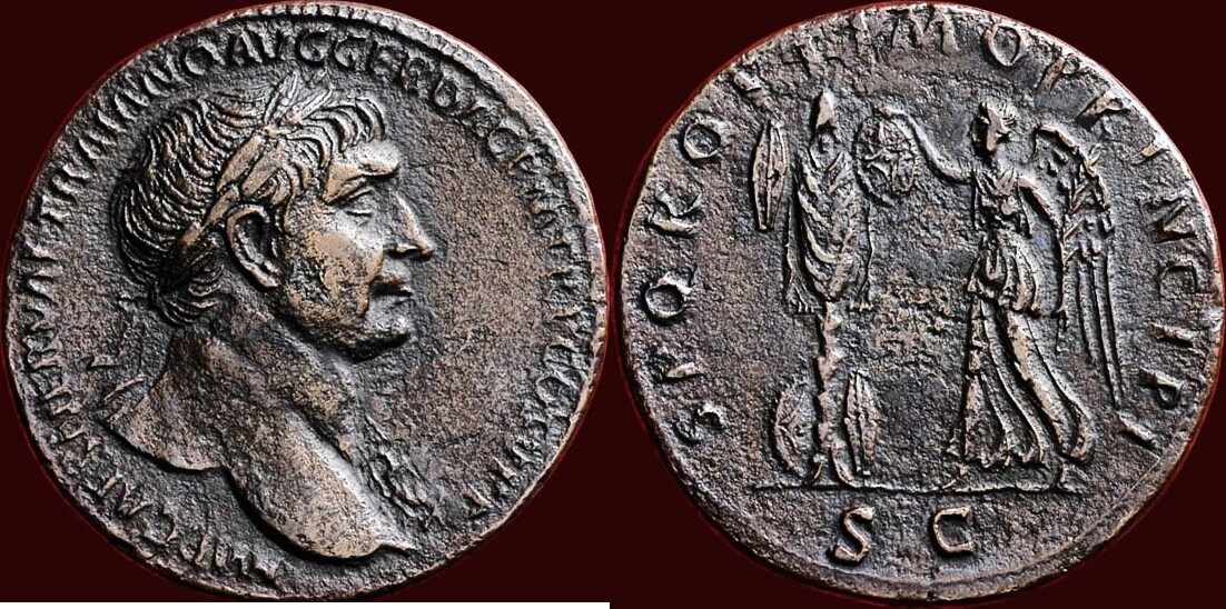 Roman Empire (103-111) TRAJANUS (TRAJAN), 98-117 - AE Sestertius, Rome ...