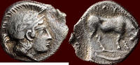 Diobol MÖ 443-400 / Dav.  LUCANIA, THOURIOI - AR 1/6 Tater or circa 4 ... 115,00 EUR + 13,00 EUR kargo