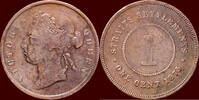1 Cent MALAYSIA - BRITISH EMPIRE - STRAITS SETTLEMENTS - VICTORIA, 1837-1901 - -