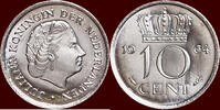 Koninkrijk der Nederlanden 10 Cent NEDERLAND (NETHERLANDS, KINGDOM) - JULIANA, 1948-1980 - -
