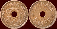 5 Øre DENMARK, KINGDOM - CHRISTIAN X, 1912-1947 - 1928 N-GJ -