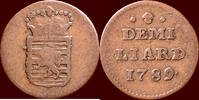 ½ Liard LUXEMBOURG (LUXEMBURG), DUCHY - JOSEPH II, 1780-1790 - 1789, Brussels -