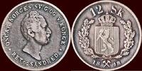12 Skilling NORWAY, KINGDOM - OSCAR I, 1844-1859 - 1848, Kongsberg -