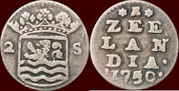 Zeeland Dubbele wapenstuiver NOORDELIJKE NEDERLANDEN (NETHERLANDS) - REPUBLIEK, 1581-1795 - ZEELAND - 1750/40, Middelburg -