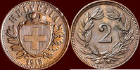 2 Rappen SWITSERLAND ( SCHWEIZ ) - CONFEDERATION - 1913 B, Bern -