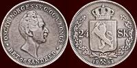 24 Skilling NORWAY, KINGDOM - OSCAR I, 1844-1859 - 1853, Kongsberg -