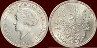 10 Francs LUXEMBOURG ( LUXEMBURG ), GRAND DUCHY - CHARLOTTE, 1919-1964 - 1929, Stuttgart -