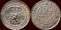 ½ Cent NEDERLAND (NETHERLANDS, KINGDOM) - NEDERLANDS OOST-INDIË (DUTCH EAST INDIES) - WILLEM III, 1849-1890 - 1860/5(.) ?, Utrecht -