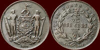 1 Cent MALAYSIA - BRITISCH NORTH BORNEO (SABAH) - 1891H, Heaton (Birmingham) -