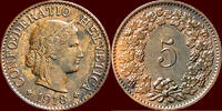 5 Rappen SWITSERLAND ( SCHWEIZ ) - CONFEDERATION - 1918 B, Bern -
