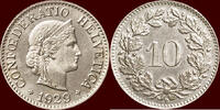 10 Rappen SWITSERLAND ( SCHWEIZ ) - CONFEDERATION - 1929 B, Bern -