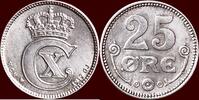 25 Øre DENMARK, KINGDOM - CHRISTIAN X, 1912-1947 - -
