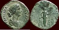 Roman Empire AE Sestertius FAUSTINA THE YOUNGER, wife of Marcus Aurelius - Rome -