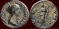 Roman Empire AE Sestertius FAUSTINA THE YOUNGER, wife of Marcus Aurelius - Rome -