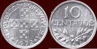 10 Centavos PORTUGAL - REPUBLIC - -