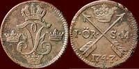 1 Öre SWEDEN, KINGDOM - FREDRIK I, 1720-1751 - M. (Silver Mynt), Avesta -
