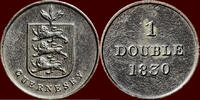 ISLE OF GUERNSEY - WILLIAM IV, 1830-1837 - 1 Double -