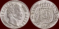 1 Kreuzer GERMANY - BAYERN, KÖNIGREICH - LUDWIG I, 1825-1848 - -