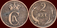 2 Øre DENMARK, KINGDOM - CHRISTIAN IX, 1863-1906 - -