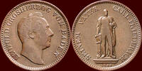 1 Kreuzer GERMANY - BADEN, GROSHERTOGTUM - KARL LEOPOLD FRIEDRICH, 1830-1852 - 1844, Karlsruhe -