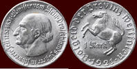 1 Mark GERMANY - WEIMAR REPUBLIC, 1919-1923 - WESTFALEN, PROVINZ - -