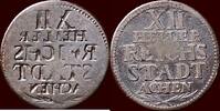12 Heller GERMANY - AACHEN, REICHSSTADT - LEOPOLD II, 1790-1792 - n.d. - INCUSUM REVERSE -