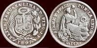 PERU - REPUBLIC - ½ Dinero F, Lima -