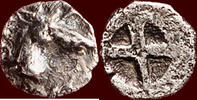MACEDONIA, MENDE - AR Trihemitetartemorion, circa 480-460 BC -