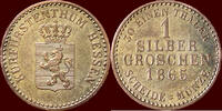 1 Silbergroschen GERMANY - HESSEN-KASSEL, KURFÜRSTENTUM - FRIEDRICH WILHELM I, 1847-1866 - -