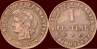 M&uuml;nzen 1 Centime 1879 A FRANCE - THIRD REPUBLIC, 1871-1940 -  1879 A, Pa... 8.09 US$  +  37.00 US$ shipping