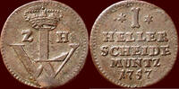 1 Heller GERMANY - HESSEN-KASSEL, KURFÜRSTENTUM - WILHELM VIII, 1751-1760 - -