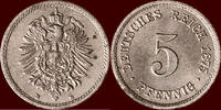 5 Pfennig GERMANY - DEUTSCHES REICH - WILHELM I, 1871-1888 - 1875 B, Hannover -