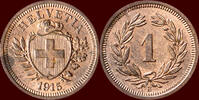 1 Rappen SWITSERLAND ( SCHWEIZ ) - CONFEDERATION - 1915 B, Bern -