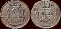 3 Pfennige GERMANY - WALDECK-PYRMONT, FÜRSTENTUM - GEORG II HEINRICH, 1813-1845 - W., Arolsen -