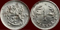 1 Markkaa FINLAND - REPUBLIC - (Heaton Mint, Birmingham) -