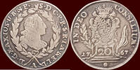 20 Kreuzer GERMANY - BAYERN - MAXIMILIAN III JOSEPH, 1745-1777 - 1767 A, Amberg -