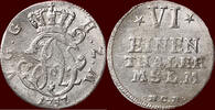 1/6 Taler GERMANY - MECKLENBURG-STRELITZ - ADOLF FRIEDRICH IV, 1752-1794 - HCB, Neustrelitz -