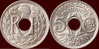 M&uuml;nzen 5 Centimes 1920 FRANCE - THIRD REPUBLIC, 1871-1940 -  1920, Paris  32.37 US$  +  37.00 US$ shipping